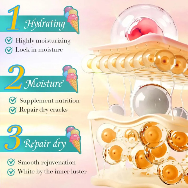 Set De Crema Hidratante Para Manos Con Helado De 5