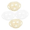 4pcs Reusable Silicone Face Mask Covers for Enhanced Nutrient Absorption Comfortable Ear Hanging Design Versatile Face Shapes for Skincare Routine