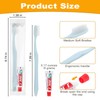Lilingsty Disposable Toothbrushes with Toothpaste, Light Blue Toothbrush and Toothpaste,