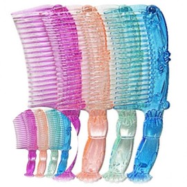 Transparent Extra Large Salon Comb Hair Comb 5ea