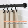 Shower Curtain Rod 31-80 in Adjustable Curtain Rod No Drilling
