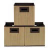 Household Essentials 3 pk. Premium Fabric Storage Cubes | Grass
