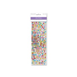 MultiCraft 6mm Gem Stickers, Multicolor