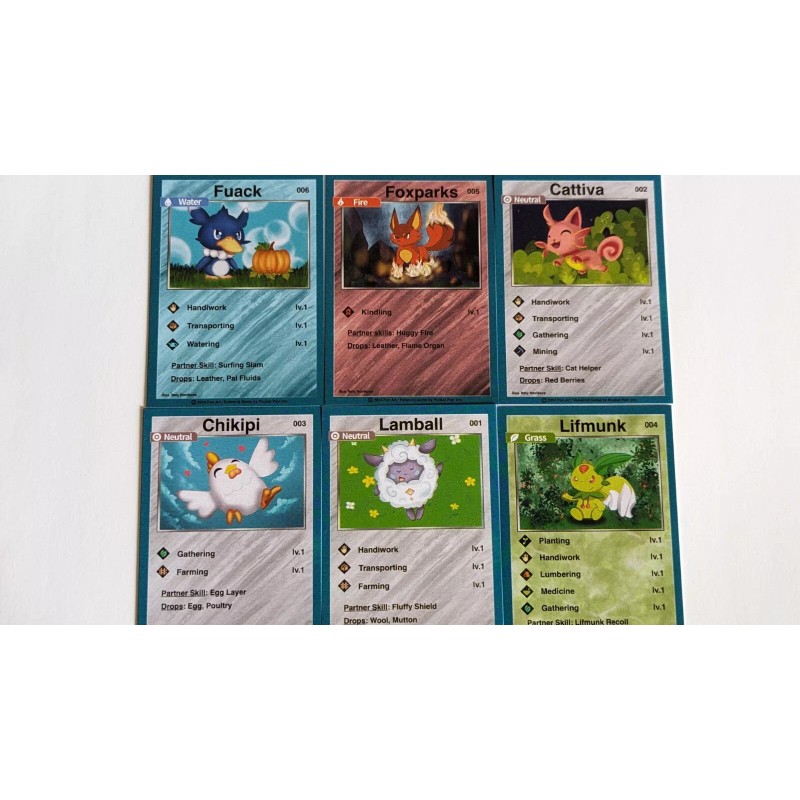 Palworld Trading Cards, Fan Art 6-Pack (2024)