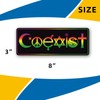 Coexist Symbol Magnet Decal - 3x8 Inches, Automotive Magnet for