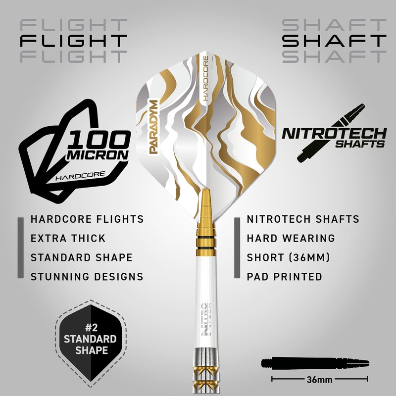 RED DRAGON Darts | Paradym Gold 24g Steel Tip |