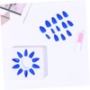 WOONEKY Tip Fake Nails 24pcs Nail Art Stickers Women's Nail