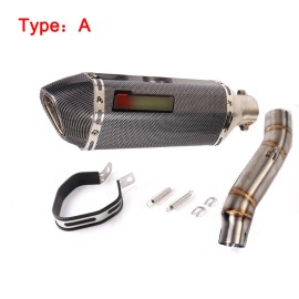 Unbranded Motorcycle Exhaust System Mid Link Pipe Mufflers Tube For Honda CBR300 CB300F