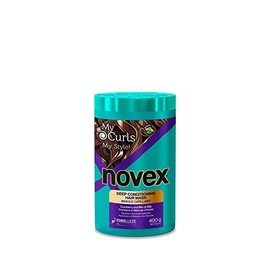 NOVEX My Curls Memorizer Deep Conditioning Hair Mask Cream Treatment 14oz - Enhanced with a Mix of Oils and Cranberry Extract (Suitable for All Curls)