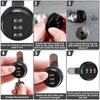 RealPlus 6 Pack Combination Cam Lock 1-1/8" Cylinder Coded Cabinet
