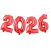 16 Inch 2026 Balloons Number 2026 Foil Balloons for New