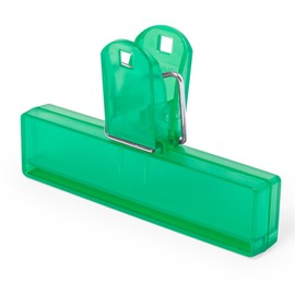eBuyGB 10 Pcs Extra Large Plastic Bulldog Clips Paper Documents Filling Binder Clamp Paperclips 10cm / 4" Inch Long (Green)