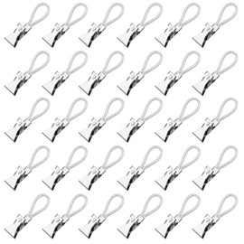 Pack of 30 Towel Clips for Hanging, Towel Clips for Hanging, Stainless Steel Towel Clips Hanger for Towels, Tea Towel Holder Clips, Tea Towels Towel Hanger Clips