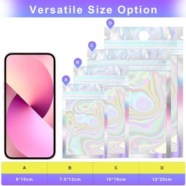 Foil Bags Odour-Proof, For Larger View, Pull Mouse Over the Picture, Pack of 100 (12 x 18 cm)