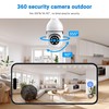 DYPCO Light Bulb Security Camera -5G& 2.4GHz WiFi Camera Outdoor
