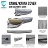 EliteShield Canoe Cover Kayak Cover; Waterproof UV Resistant Marine Grade