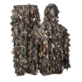 Titan 3D Leafy Suit - 3D Hunting Gear, Camo Hunting Suits, Breathable Leafy Jacket, Lightweight & Breathable, Mossy Oak Country DNA Pattern (L/XL)