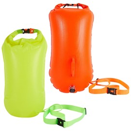 Mayoii 2pcs Tow Float Secure Multifunctional Double Airbags Nylon 23x45cm (Orange and Green)