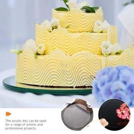 SEWACC Round Acrylic Sheet, Clear Acrylic Circle Round Transparent Disk for DIY Projects Picture Frame Paintings Arts Craft