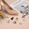 uxcell 2Pcs Metal Shoes Pointed Protector High Heel Toe Caps