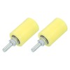 sourcing map 2Pcs Slide Gate Guide Roller, 2.3" Nylon Rollers