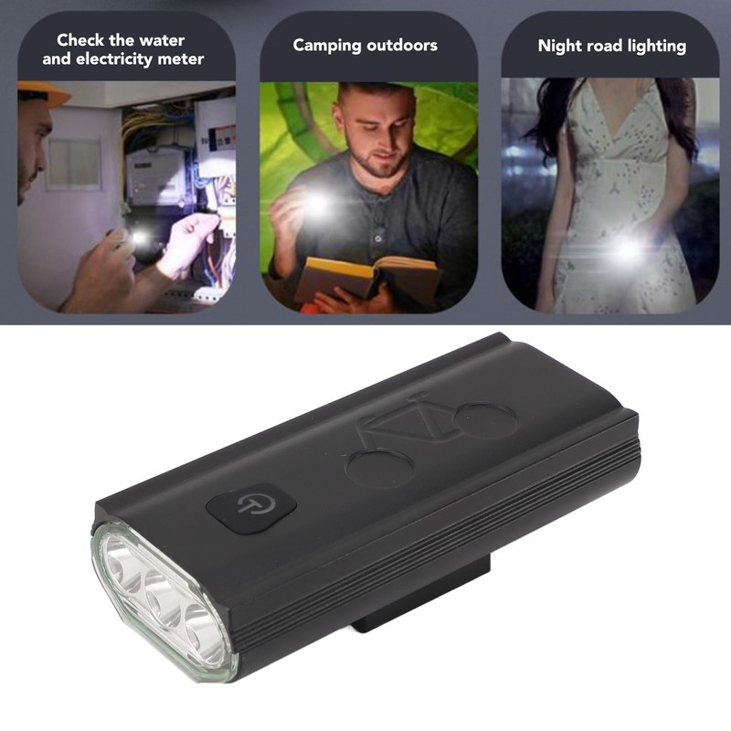 Rechargeable Flashlight 800 Lm White Light LED IP55 15W 4000mAh