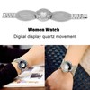 Flower Shape Dial Women Watch Wide Mesh Belt Quartz Elegant
