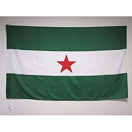 Andalusia Independentist Flag 3' x 5' for a pole - Andalucia Arbonaida flags 90 x 150 cm - Banner 3x5 ft with hole - AZ FLAG