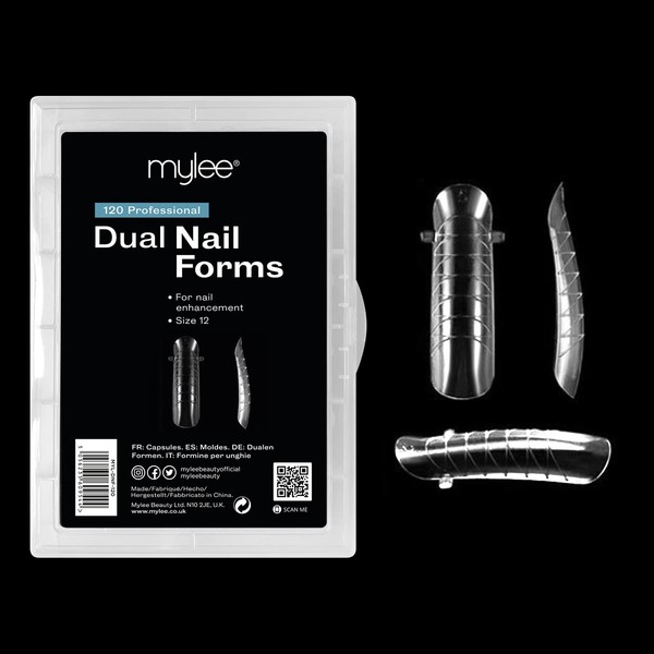 Mylee Nail Capsules - Choice of 12 Sizes - Reusable, 120 Nail Capsules for Multiple Positions - For Gel Nail Extensions
