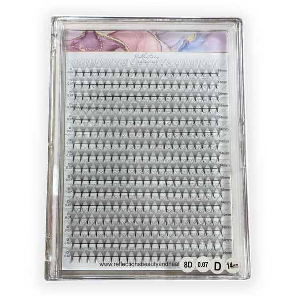 Professional Eyelashes Extension Set - 8D 0.07D Curl Lash Extensions
