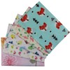aufodara 5pcs Cotton Craft Fabric Bundles Patterns Textile Patchwork Tissue,