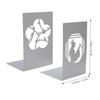 Metal Bookend AntiSlip Ancient Style Desktop Bookshelf Book Divider Craft