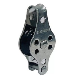 Unbranded 1/4" Stainless Steel Marine Nylon Pulley With Becket Pulley Blocks For Wire Rope