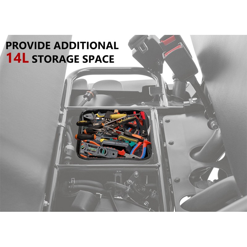 SAUTVS Underseat Storage Bin for Mule, Under Seat Storage Box