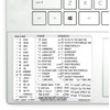 Excel Reference Keyboard Hotkeys Sticky Labels for Windows Black, White