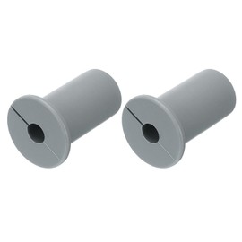 uxcell 2Pcs Wall Grommets for Cables 3/4 Inch Silicone Cable Wall Bushing Feed Through Cable Routing Kit Accessories Wall Cable Pass Through for Ethernet with 7mm Hole, Grey