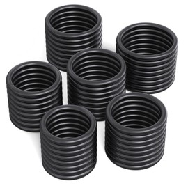 O Ring Kit, 48 Pcs Rubber O-Ring Assortment Kit, Plusmart 6 Sizes 43/64" ~ 55/64" Washer Gasket Set for Pressure Washer, Plumbing Sealing Repair, Air or Gas Connections, Resist Oil and Heat