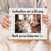 DIENADFX Godmother Baptism Aunt Picture Frame, Godmother Proposal Gift, Christmas
