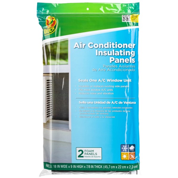 Unbranded Duck Brand Foam Window Air Conditioner Insulating Panels,18 in.