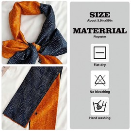 szoon Head Scarf for Women Silk Feeling Neck Scarves Handbag Scarf Lightweight Sleeping Hair Wrapping with Gift Packed