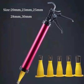 Caulking Extension Nozzle with Caulk Cap and Scraper,Sausage Caulking Gun Tips,Caulking Tips,Sausage Gun Tips,Reusable Caulk Nozzles for Sausage and Bulk Caulk Guns