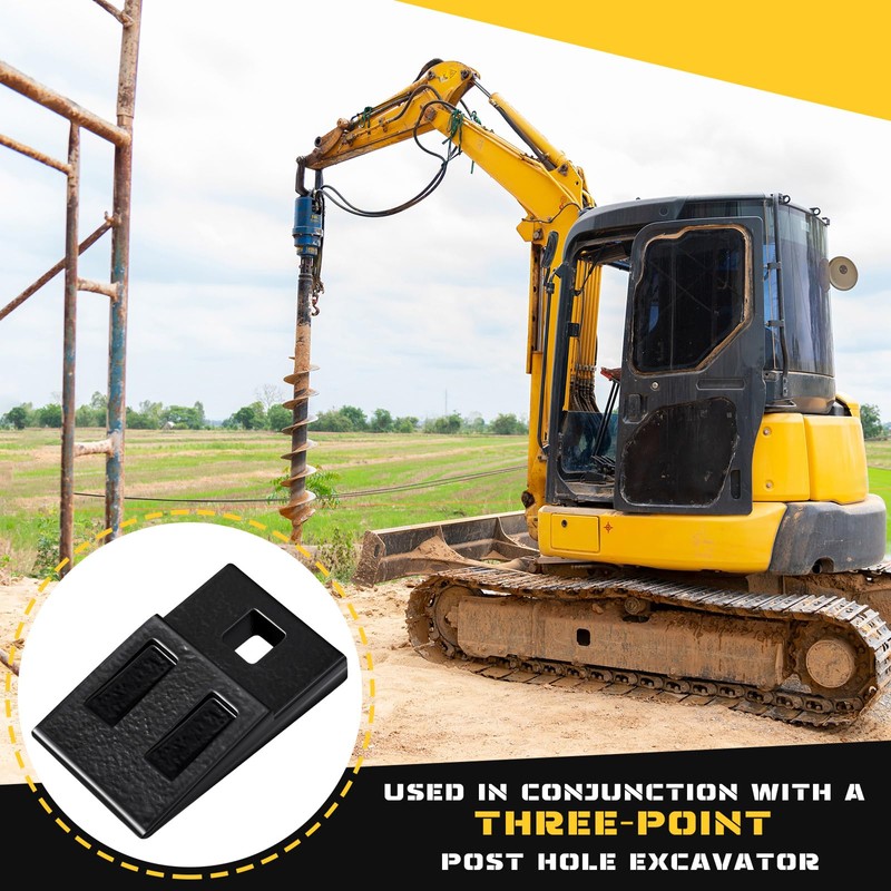 Hicarer 8 Pack 3 Point Auger Cutting Edge with Screw