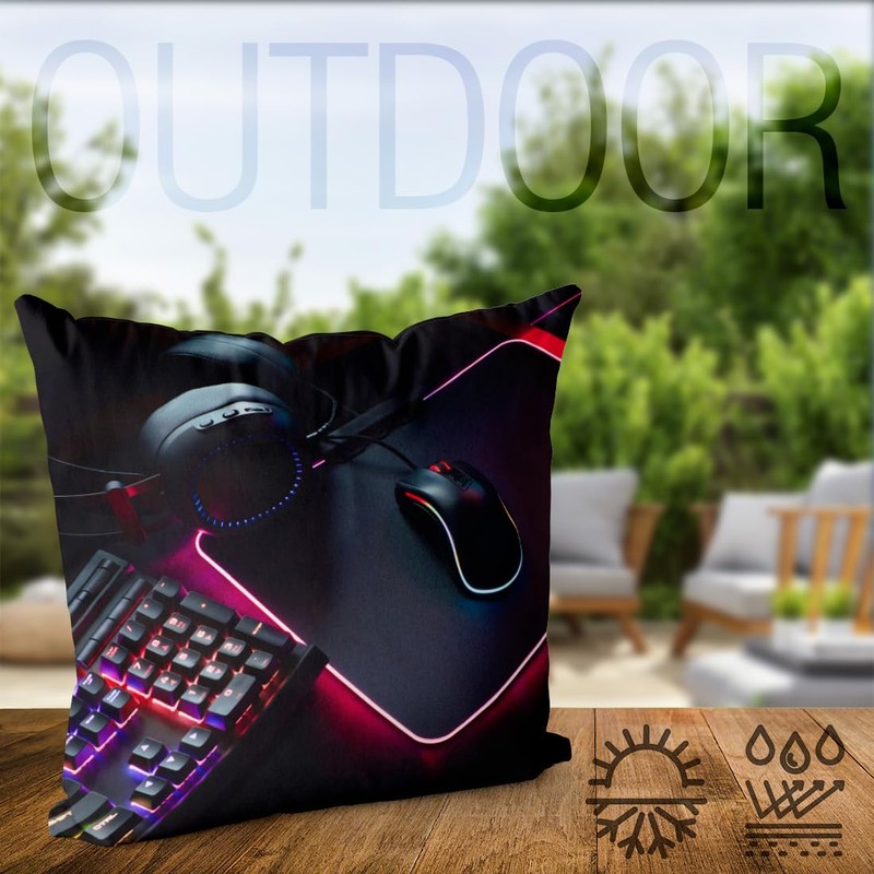 VOID Gamer Set Up Gaming Cushion Cover Polyester Waterproof Outdoor
