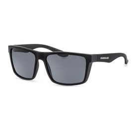Back in Black Polarised Men's Sunglasses/Rectangular Outdoor Sports Sunglasses/100% UV Protection, black