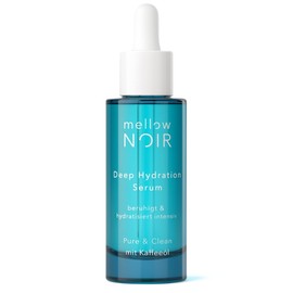 mellow NOIR Deep Hydration Serum 30ml – Natürliche After Sun Pflege – mit Aloe Vera - beruhigt, kühlt und spendet dem Gesicht Feuchtigkeit – für trockene und sonnenstrapazierte Haut – vegan