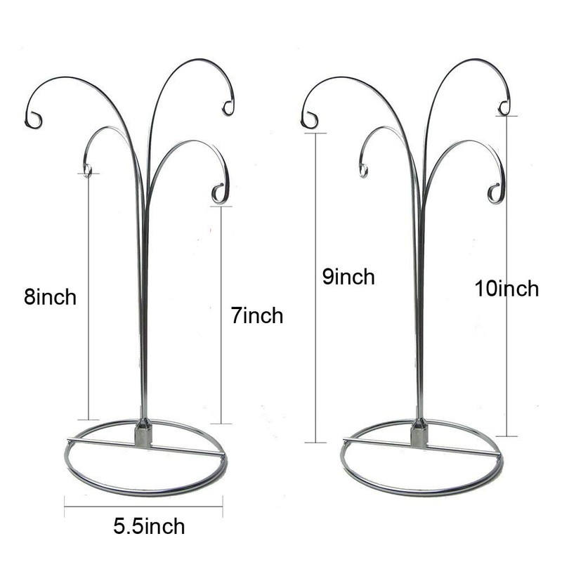 HOHIYA Hanging Ornament Display Stand Christmas Holder Hanger Bauble 4