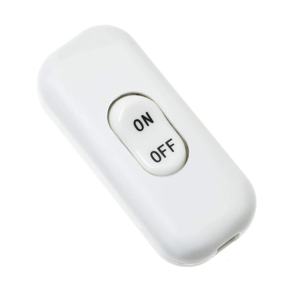 Billichodou Inline Cord Switch AC250V 6A On-Off Intermediate Switch Control