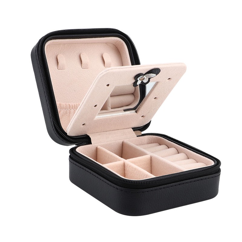 Gift Jewelry Box Travel Portable Storage Case For Earring Necklace