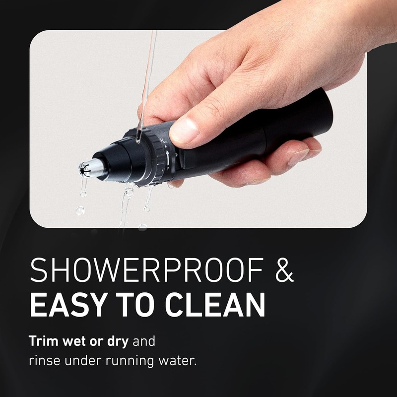 Panasonic Men’s Ear and Nose Hair Trimmer, Wet Dry Hypoallergenic