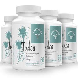 TUDCA (Tauroursodeoxycholic Acid) 4 Pack Dietary Supplement for Liver - 1000 mg per Serving, Premium Quality, High Absorption - 240 Capsules